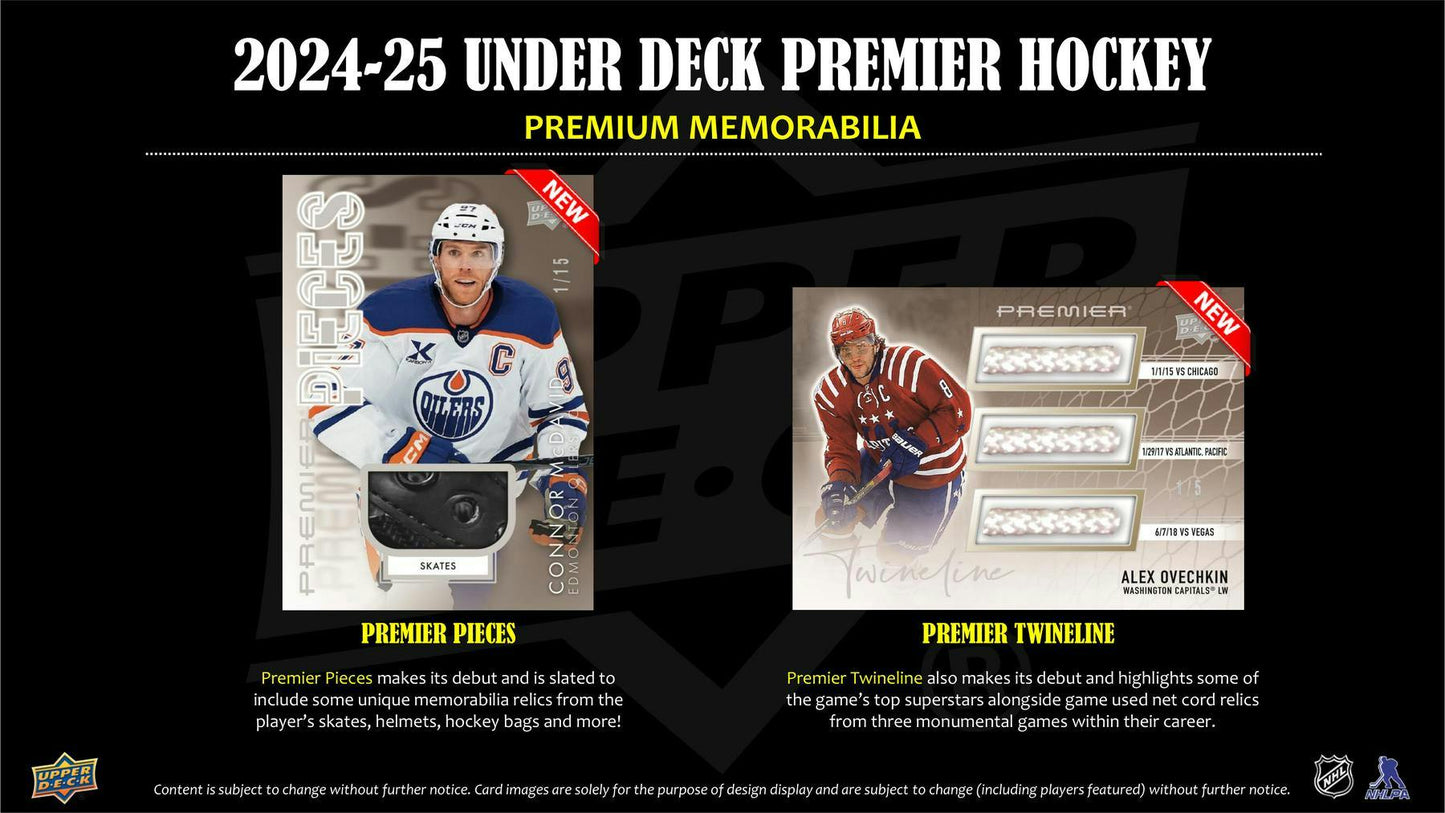 2024/25 Upper Deck Premier Hockey Hobby Box - Columbia Hobby - Sports Card Boxes - Toploaders - Card Savers