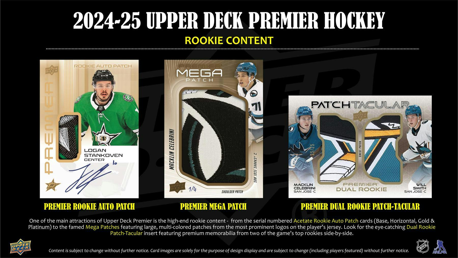 2024/25 Upper Deck Premier Hockey Hobby Box - Columbia Hobby - Sports Card Boxes - Toploaders - Card Savers
