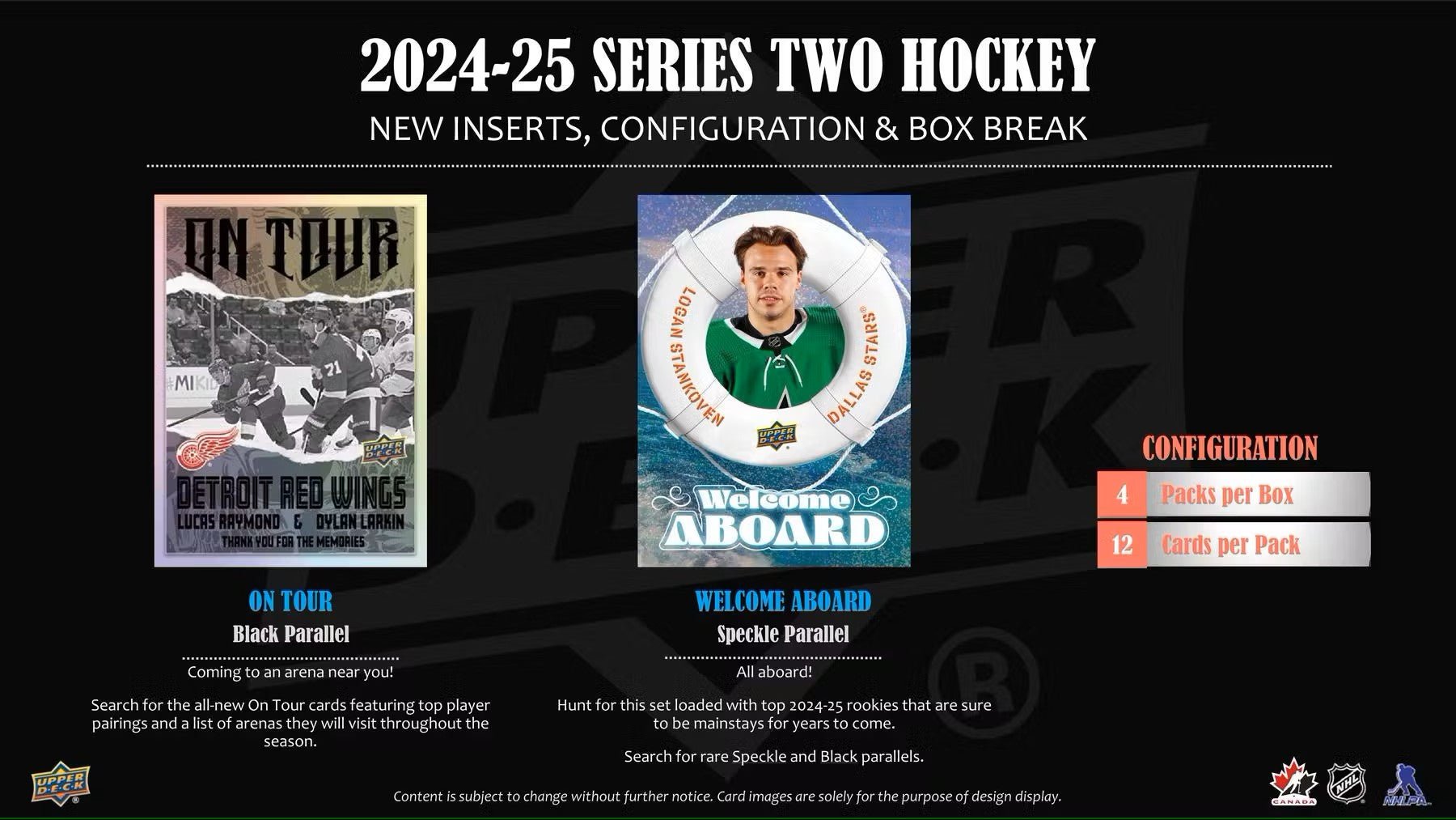 2024/25 Upper Deck Series 2 Hockey Tin - Columbia Hobby - Sports Card Boxes - Toploaders - Card Savers