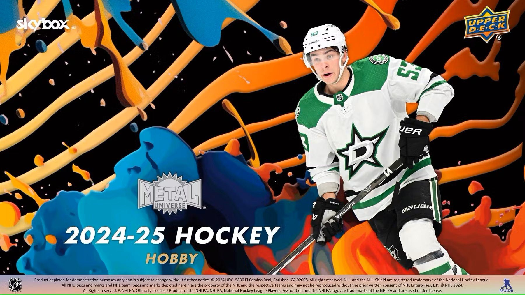2024/25 Upper Deck Skybox Metal Universe Hockey Hobby Box - Columbia Hobby - Sports Card Boxes - Toploaders - Card Savers