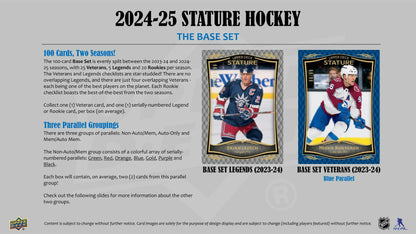 2024/25 Upper Deck Stature Hockey Hobby Box - Columbia Hobby - Sports Card Boxes - Toploaders - Card Savers