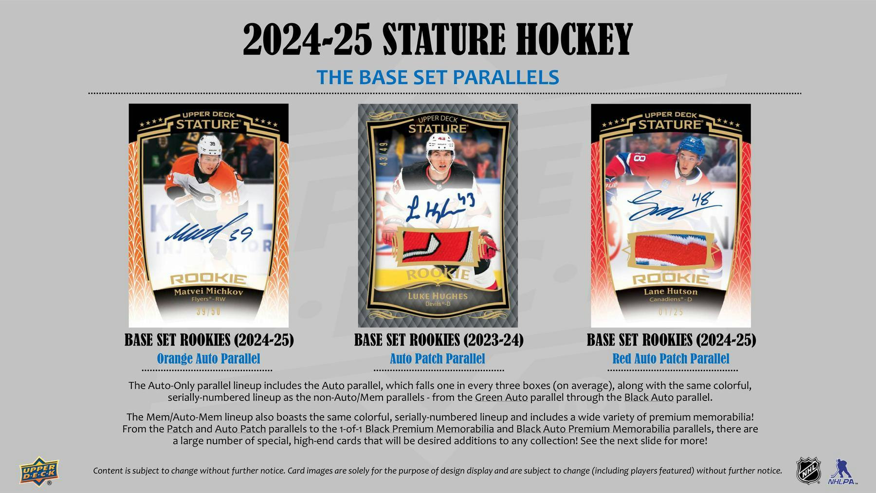 2024/25 Upper Deck Stature Hockey Hobby Box - Columbia Hobby - Sports Card Boxes - Toploaders - Card Savers