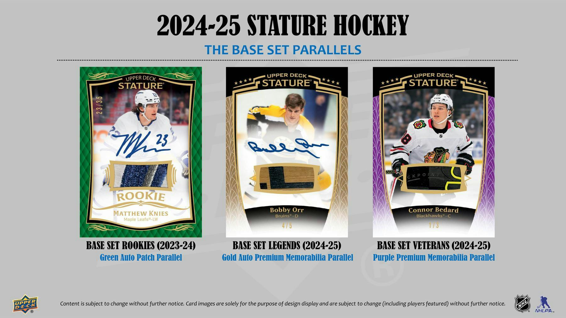 2024/25 Upper Deck Stature Hockey Hobby Box - Columbia Hobby - Sports Card Boxes - Toploaders - Card Savers