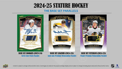 2024/25 Upper Deck Stature Hockey Hobby Box - Columbia Hobby - Sports Card Boxes - Toploaders - Card Savers