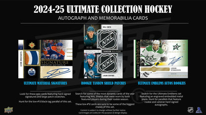 2024/25 Upper Deck Ultimate Collection Hockey Hobby Box - Columbia Hobby - Sports Card Boxes - Toploaders - Card Savers