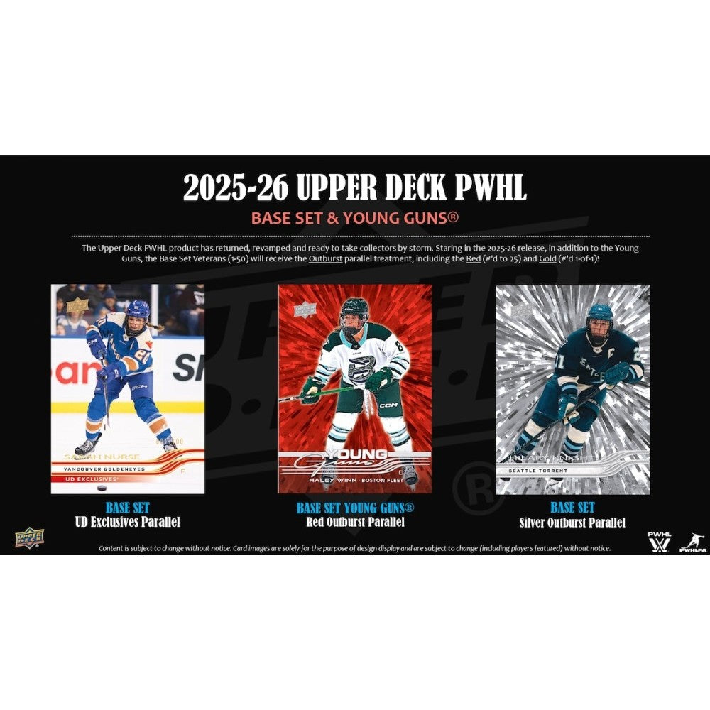 2025/26 Upper Deck PWHL Hockey Hobby Box | Columbia Hobby - Sports Card Boxes - Toploaders - Card Savers.