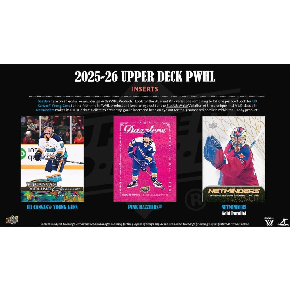 2025/26 Upper Deck PWHL Hockey Hobby Box | Columbia Hobby - Sports Card Boxes - Toploaders - Card Savers.