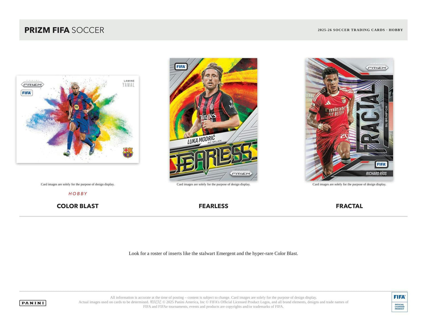 2025 - 26 Panini Prizm FIFA Soccer Hobby Box | Columbia Sports Cards - Columbia Hobby - Sports Card Boxes - Toploaders - Card Savers