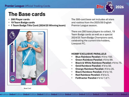 2025 - 26 Topps Premier League EPL Soccer Hobby Box | Columbia Sports Cards - Columbia Hobby - Sports Card Boxes - Toploaders - Card Savers