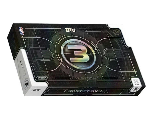 2025 - 26 Topps Three Basketball Hobby Box | Columbia Sports Cards - Columbia Hobby - Sports Card Boxes - Toploaders - Card Savers