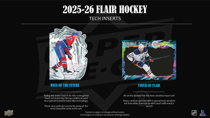 2025 - 26 Upper Deck Flair Hockey Hobby Box - Columbia Hobby - Sports Card Boxes - Toploaders - Card Savers