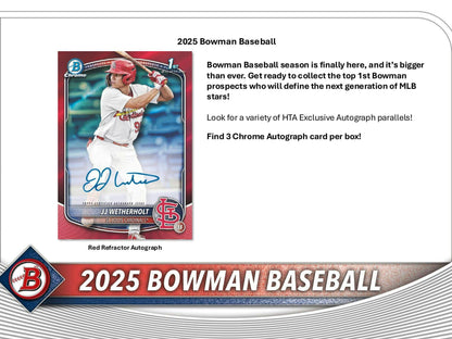 2025 Bowman Baseball Breaker Delight Box - Columbia Hobby - Sports Card Boxes - Toploaders - Card Savers