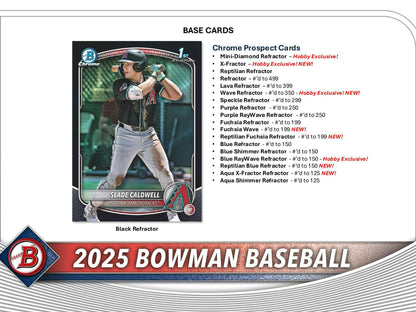 2025 Bowman Baseball Hobby Box - Columbia Hobby - Sports Card Boxes - Toploaders - Card Savers