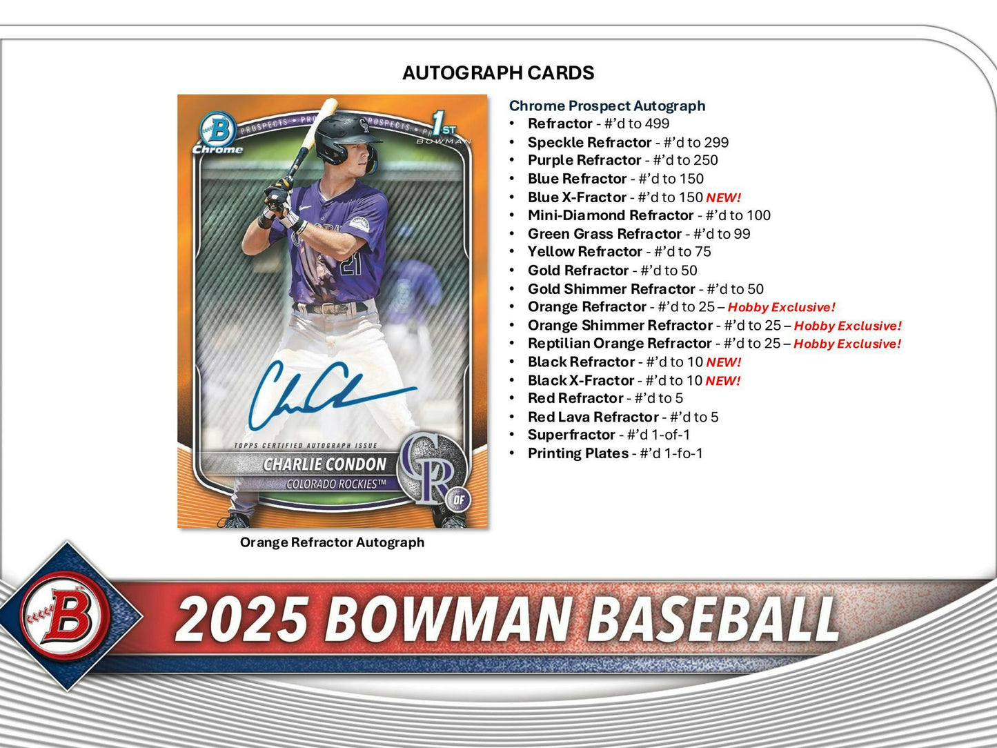 2025 Bowman Baseball Hobby Box - Columbia Hobby - Sports Card Boxes - Toploaders - Card Savers