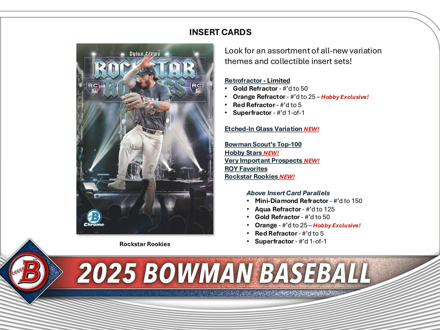2025 Bowman Baseball Hobby Box - Columbia Hobby - Sports Card Boxes - Toploaders - Card Savers