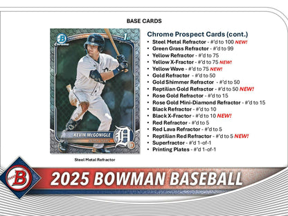 2025 Bowman Baseball Hobby Jumbo Box - Columbia Hobby - Sports Card Boxes - Toploaders - Card Savers