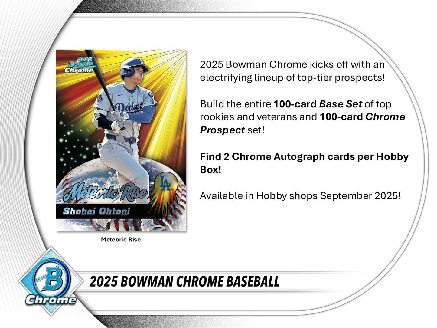 2025 Bowman Chrome Baseball Hobby Box | Columbia Sports Cards - Columbia Hobby - Sports Card Boxes - Toploaders - Card Savers