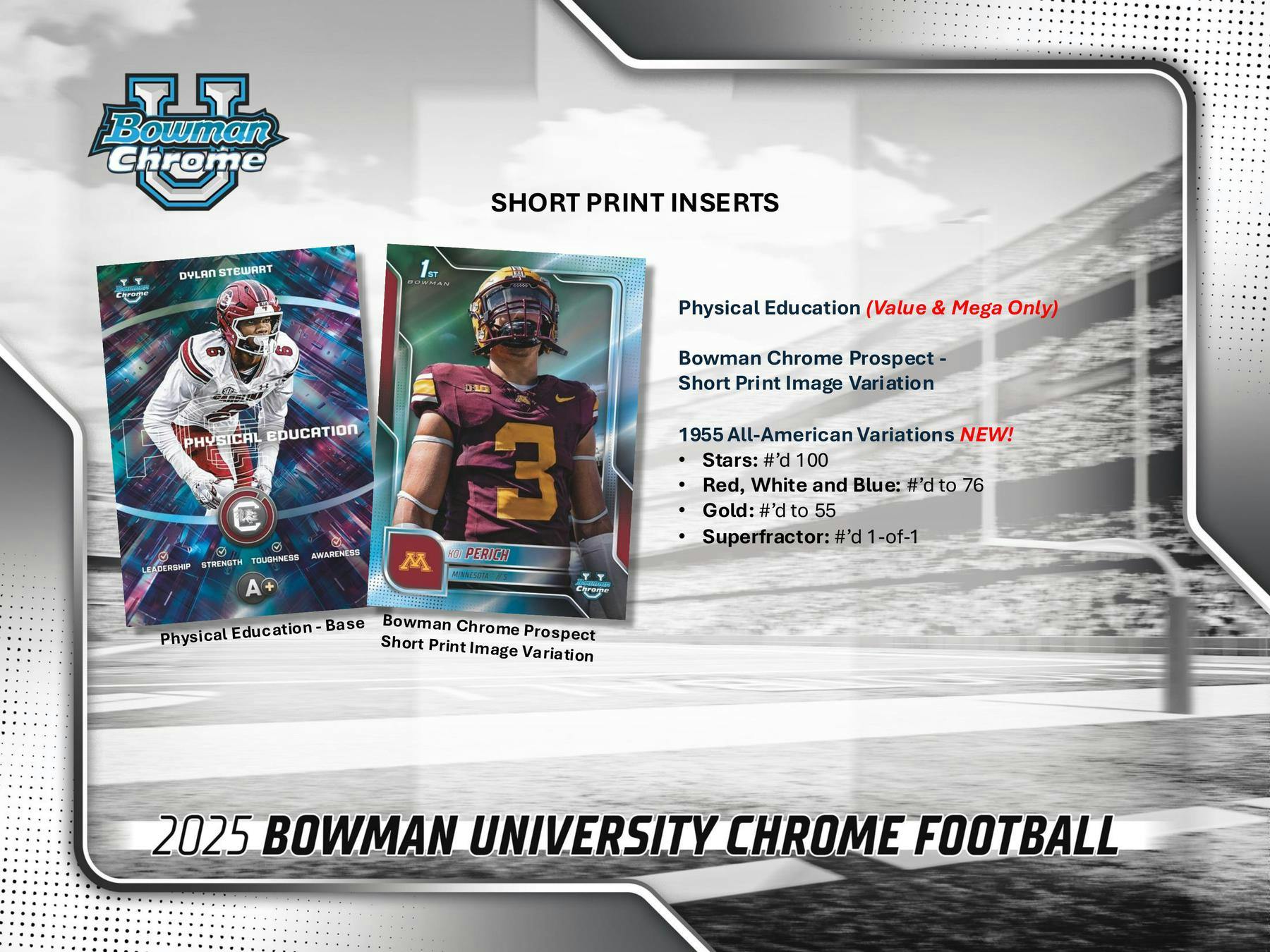 2025 Bowman University Chrome Football Hobby Jumbo Box | Columbia Sports Cards - Columbia Hobby - Sports Card Boxes - Toploaders - Card Savers