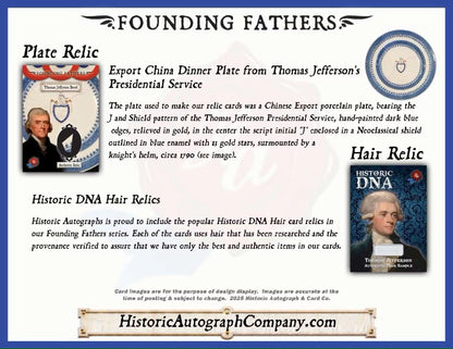 2025 Historic Autographs Founding Fathers Trading Cards Hobby Box - Columbia Hobby - Sports Card Boxes - Toploaders - Card Savers