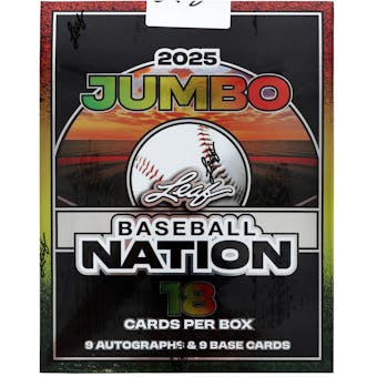 2025 Leaf Baseball Nation Hobby Jumbo Box | Columbia Sports Cards - Columbia Hobby - Sports Card Boxes - Toploaders - Card Savers