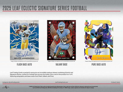 2025 Leaf Eclectic Signature Series Football Mythical Hobby Box | Columbia Sports Cards - Columbia Hobby - Sports Card Boxes - Toploaders - Card Savers