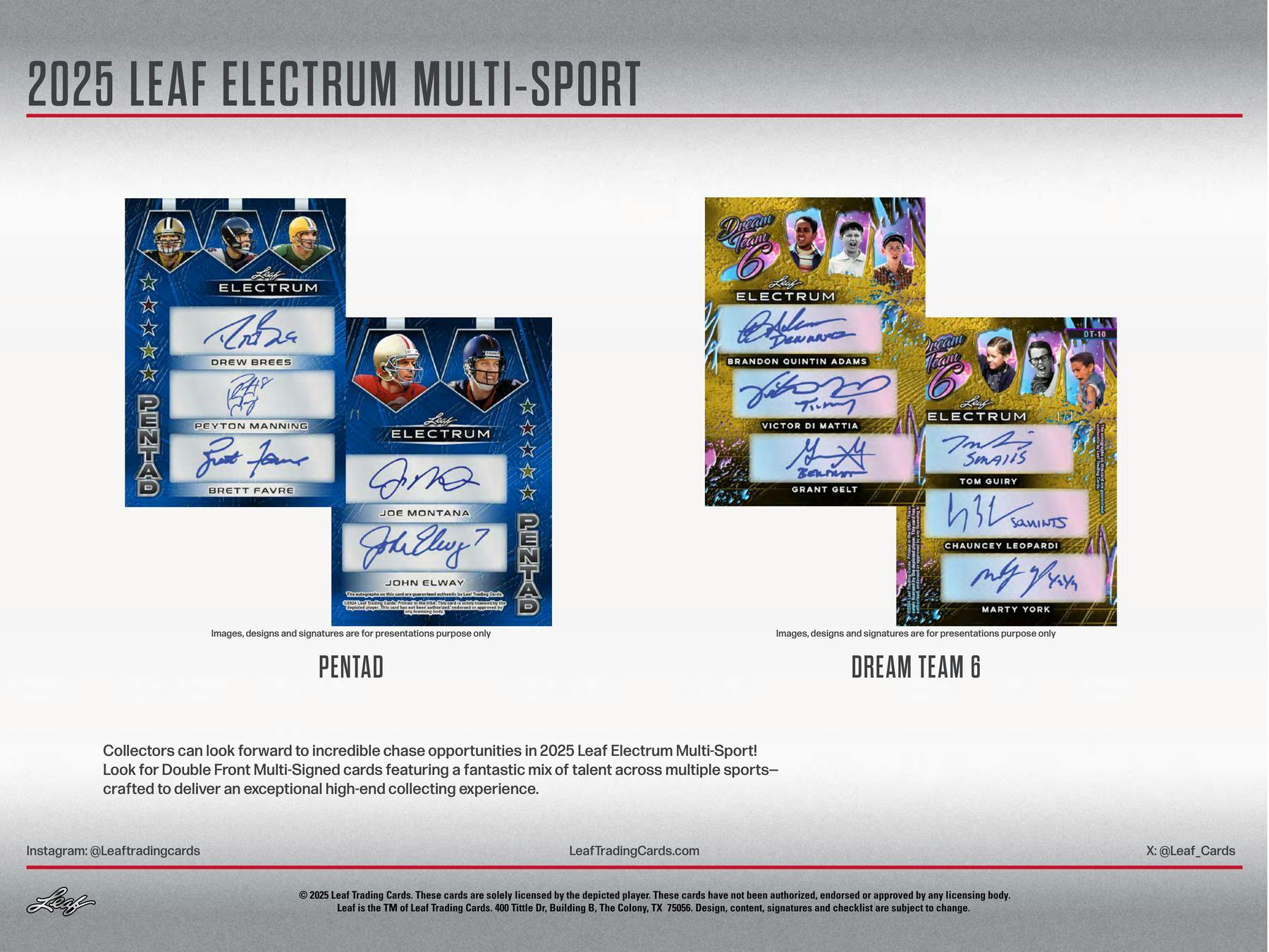 2025 Leaf Electrum Multisport Hobby Box | Columbia Sports Cards - Columbia Hobby - Sports Card Boxes - Toploaders - Card Savers