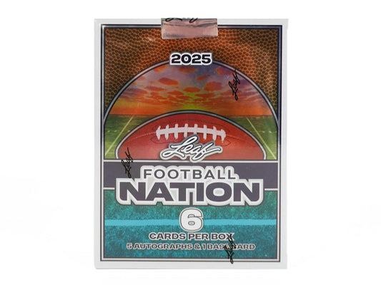 2025 Leaf Football Nation Hobby Box | Columbia Sports Cards - Columbia Hobby - Sports Card Boxes - Toploaders - Card Savers