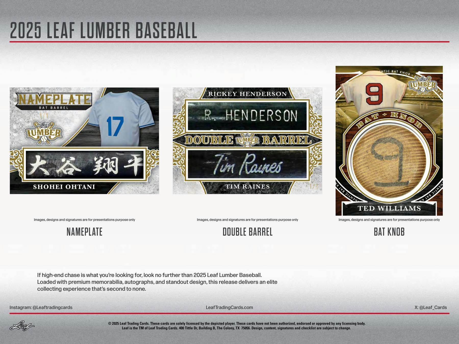 2025 Leaf Lumber Baseball Hobby Box | Columbia Sports Cards - Columbia Hobby - Sports Card Boxes - Toploaders - Card Savers