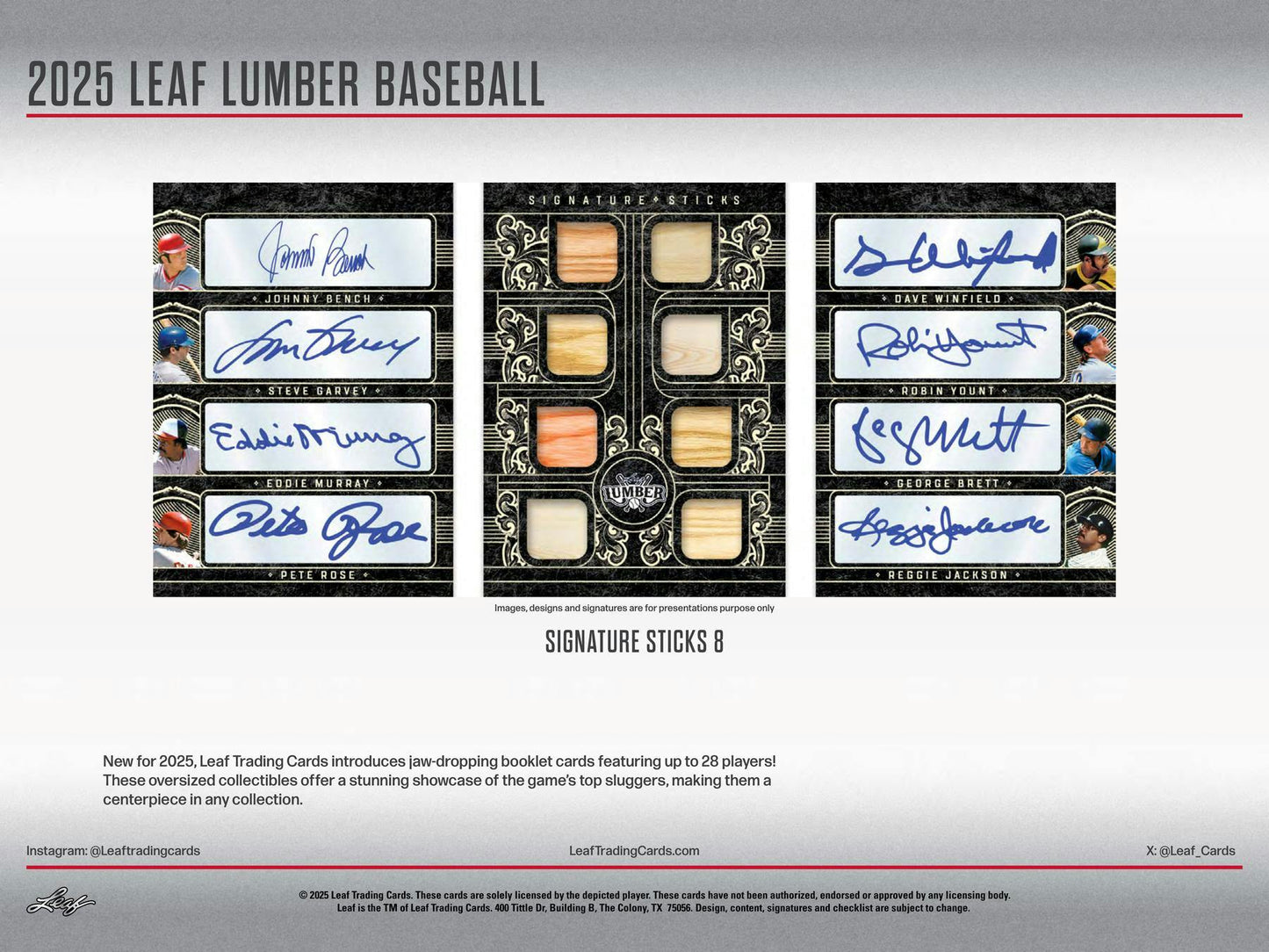 2025 Leaf Lumber Baseball Hobby Box | Columbia Sports Cards - Columbia Hobby - Sports Card Boxes - Toploaders - Card Savers