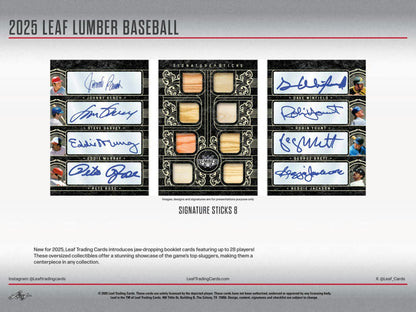 2025 Leaf Lumber Baseball Hobby Box | Columbia Sports Cards - Columbia Hobby - Sports Card Boxes - Toploaders - Card Savers