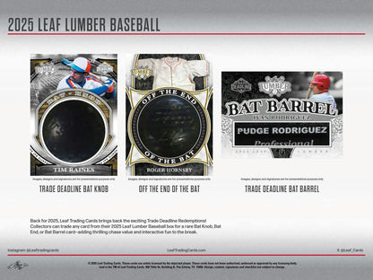 2025 Leaf Lumber Baseball Hobby Box | Columbia Sports Cards - Columbia Hobby - Sports Card Boxes - Toploaders - Card Savers