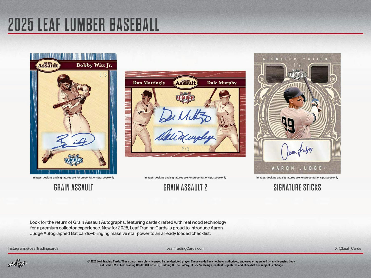 2025 Leaf Lumber Baseball Hobby Box | Columbia Sports Cards - Columbia Hobby - Sports Card Boxes - Toploaders - Card Savers