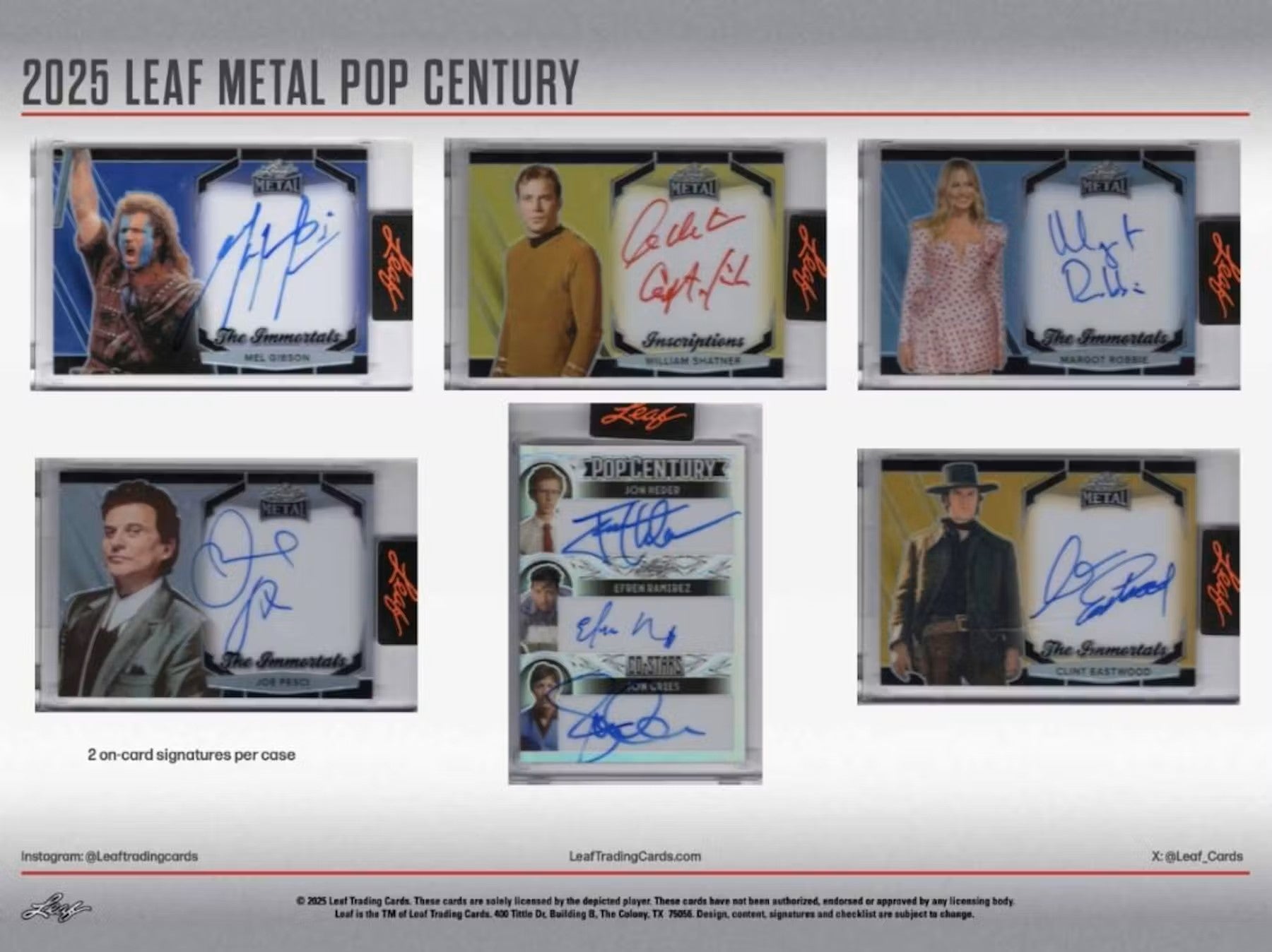 2025 Leaf Metal Pop Century Hobby Box - Columbia Hobby - Sports Card Boxes - Toploaders - Card Savers