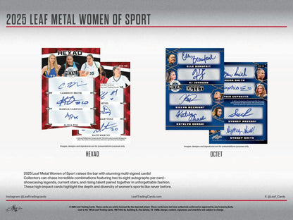2025 Leaf Metal Women of Sport Hobby Box | Columbia Sports Cards - Columbia Hobby - Sports Card Boxes - Toploaders - Card Savers