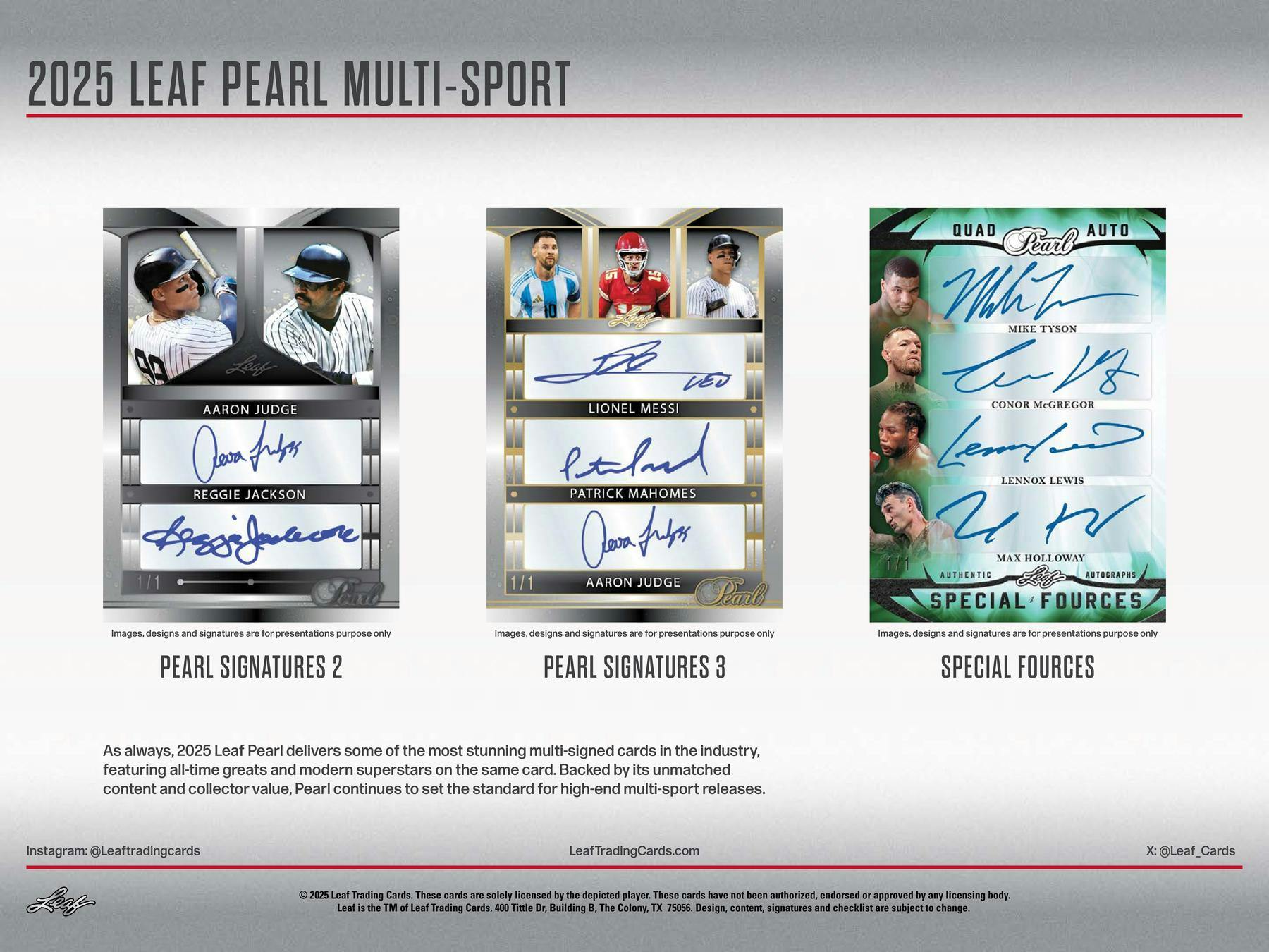 2025 Leaf Pearl Multisport Hobby Box | Columbia Sports Cards & More - Columbia Hobby - Sports Card Boxes - Toploaders - Card Savers