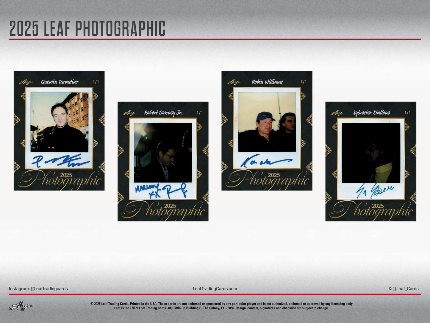 2025 Leaf Photographic Box | Columbia Sports Cards - Columbia Hobby - Sports Card Boxes - Toploaders - Card Savers