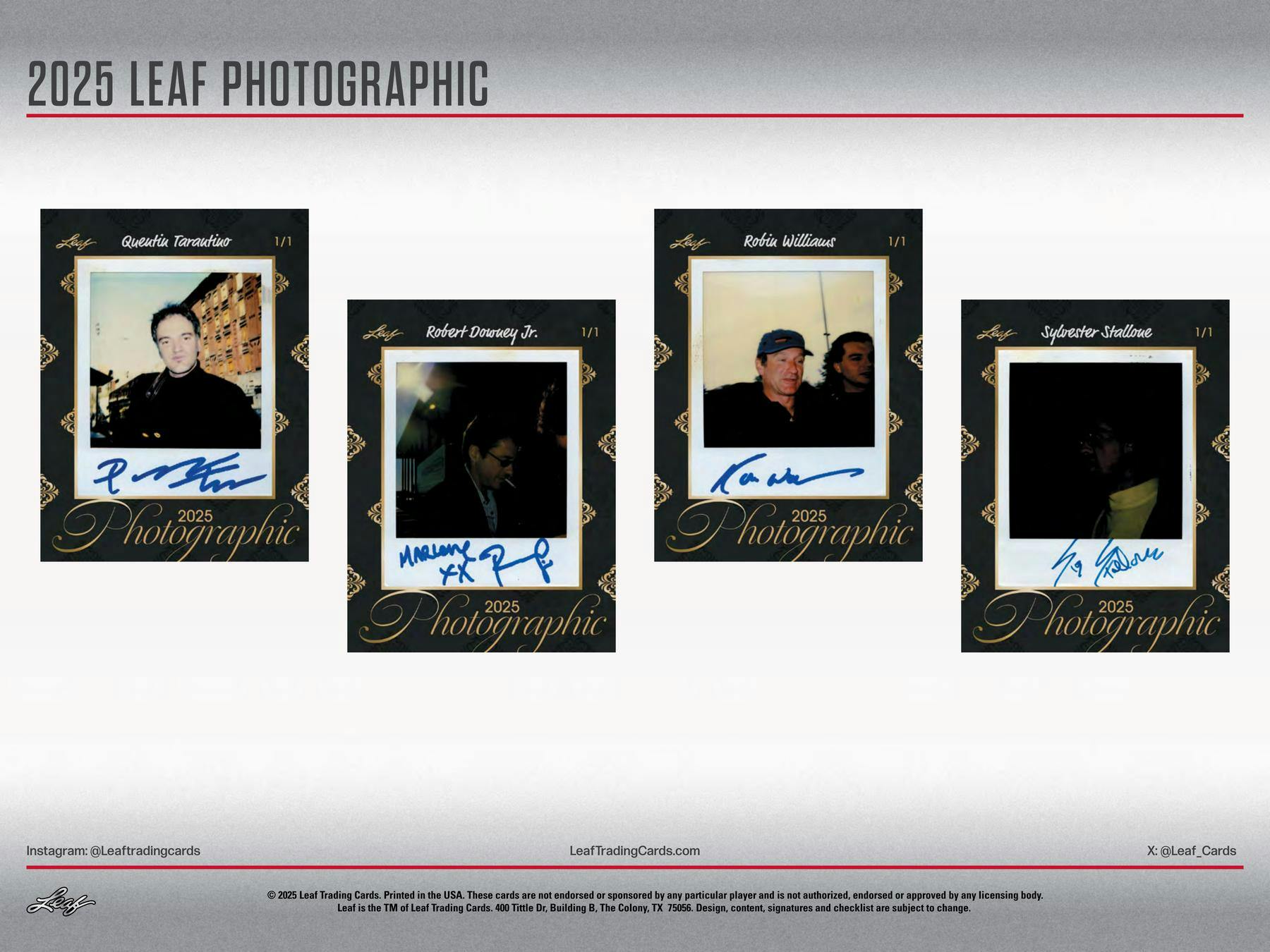 2025 Leaf Photographic Box | Columbia Sports Cards - Columbia Hobby - Sports Card Boxes - Toploaders - Card Savers