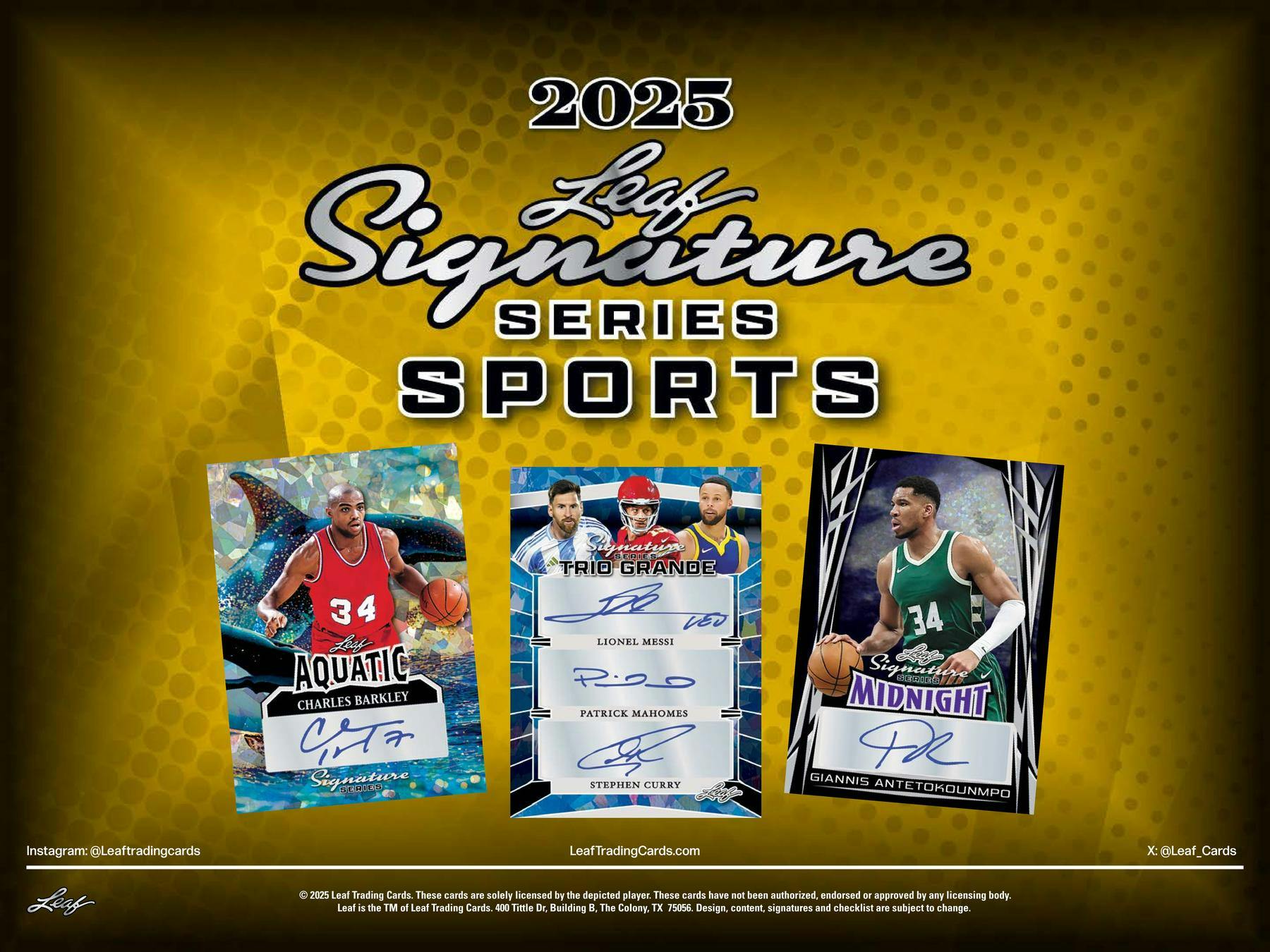 2025 Leaf Signature Series Multi - Sports Hobby - Columbia Hobby - Sports Card Boxes - Toploaders - Card Savers