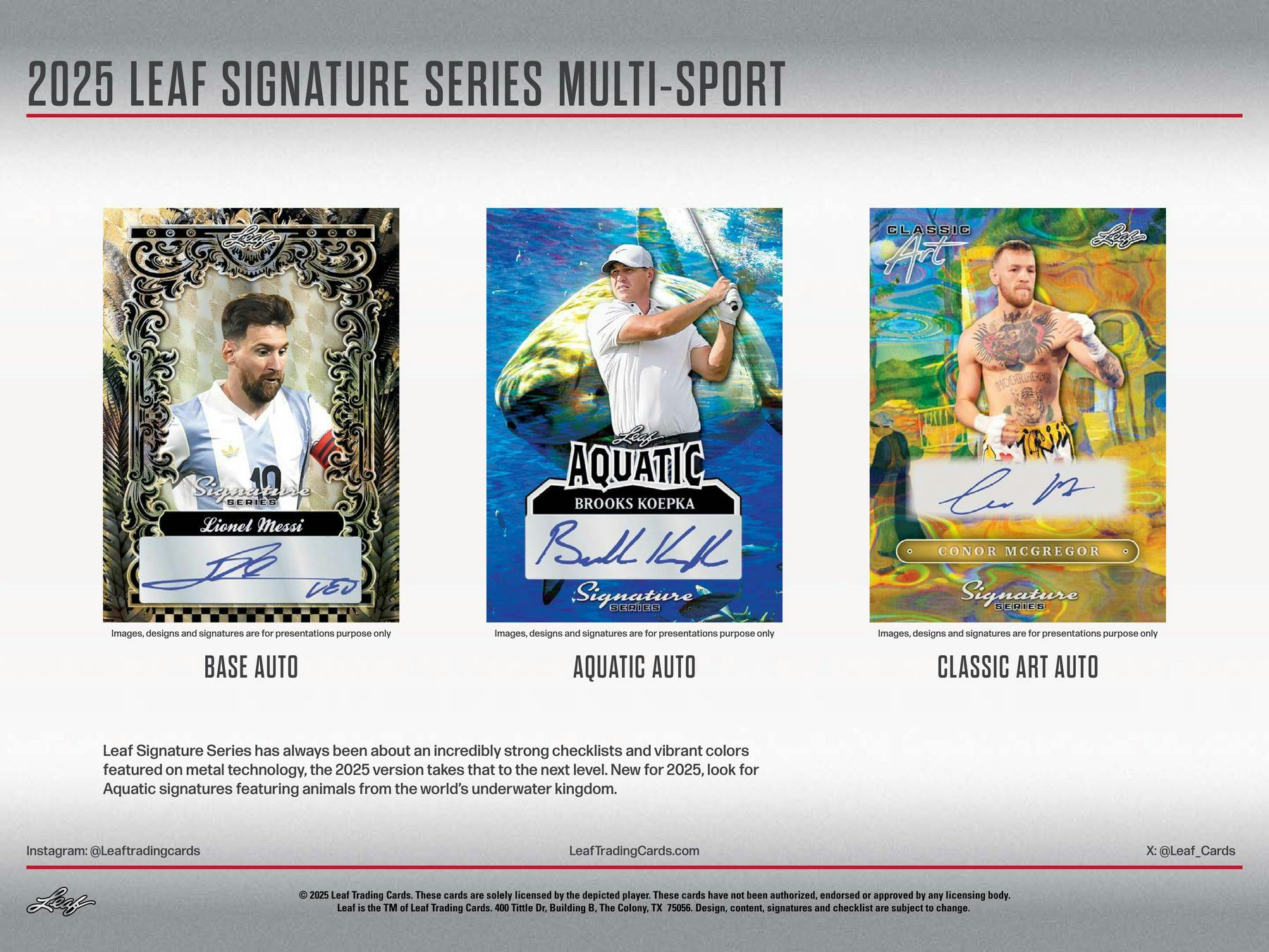 2025 Leaf Signature Series Multi - Sports Hobby - Columbia Hobby - Sports Card Boxes - Toploaders - Card Savers