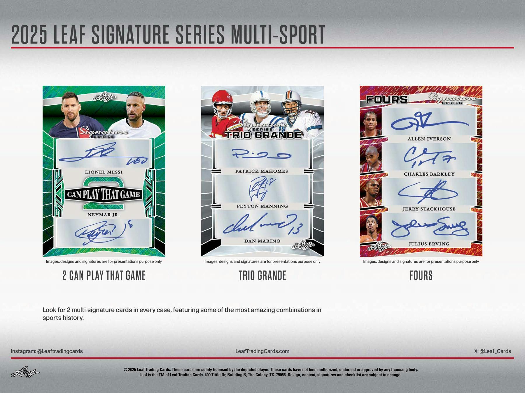 2025 Leaf Signature Series Multi - Sports Hobby - Columbia Hobby - Sports Card Boxes - Toploaders - Card Savers