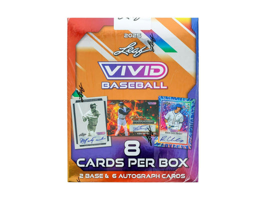 2025 Leaf Vivid Baseball Hobby Box | Columbia Sports Cards - Columbia Hobby - Sports Card Boxes - Toploaders - Card Savers
