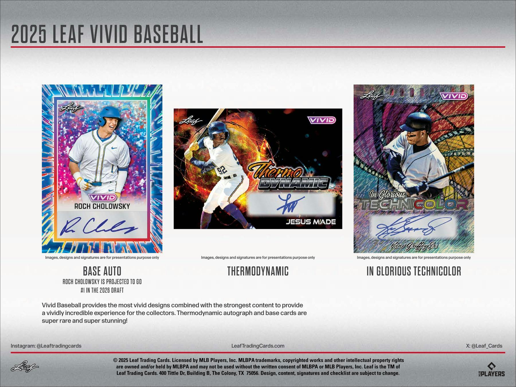 2025 Leaf Vivid Baseball Hobby Jumbo Box | Columbia Sports Cards - Columbia Hobby - Sports Card Boxes - Toploaders - Card Savers