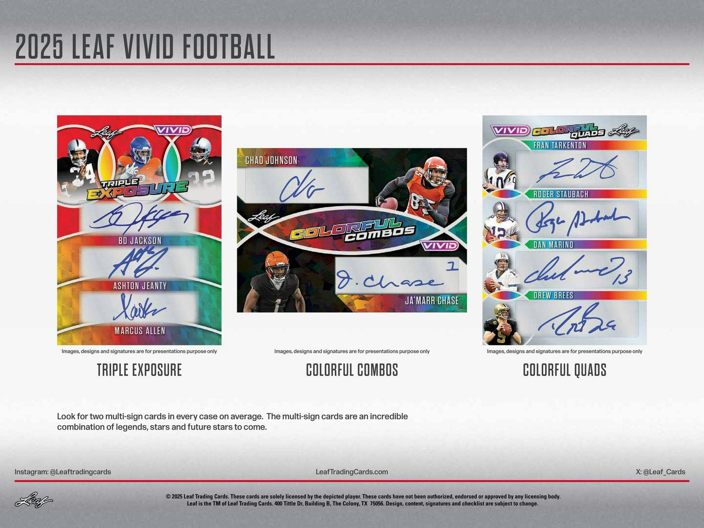 2025 Leaf Vivid Football Hobby Jumbo Box | Columbia Sports Cards - Columbia Hobby - Sports Card Boxes - Toploaders - Card Savers