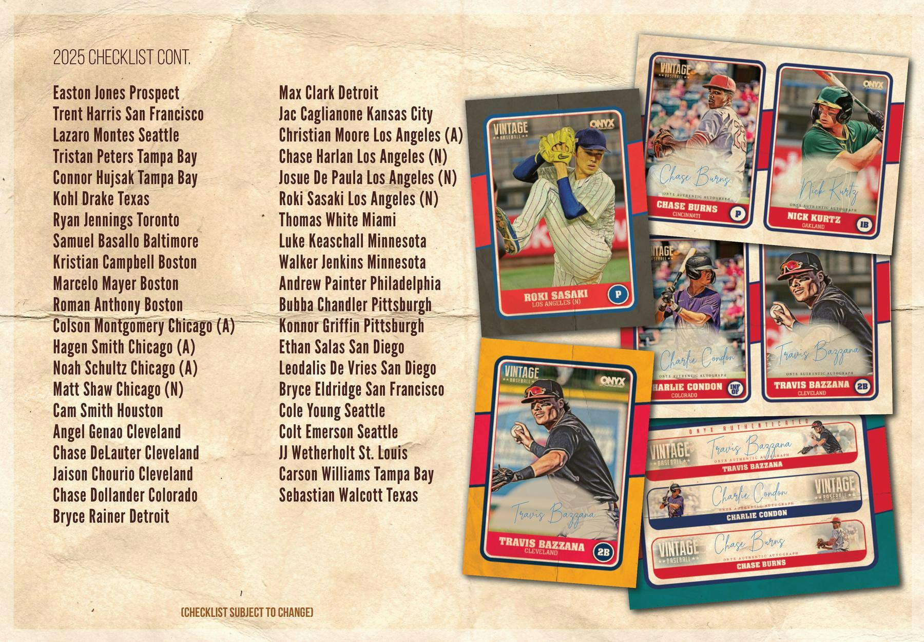 2025 Onyx Vintage Baseball Hobby Box - Columbia Hobby - Sports Card Boxes - Toploaders - Card Savers