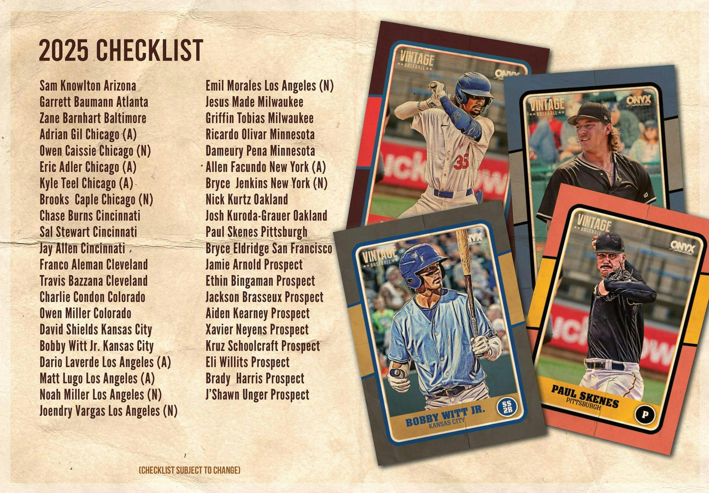 2025 Onyx Vintage Baseball Hobby Box - Columbia Hobby - Sports Card Boxes - Toploaders - Card Savers