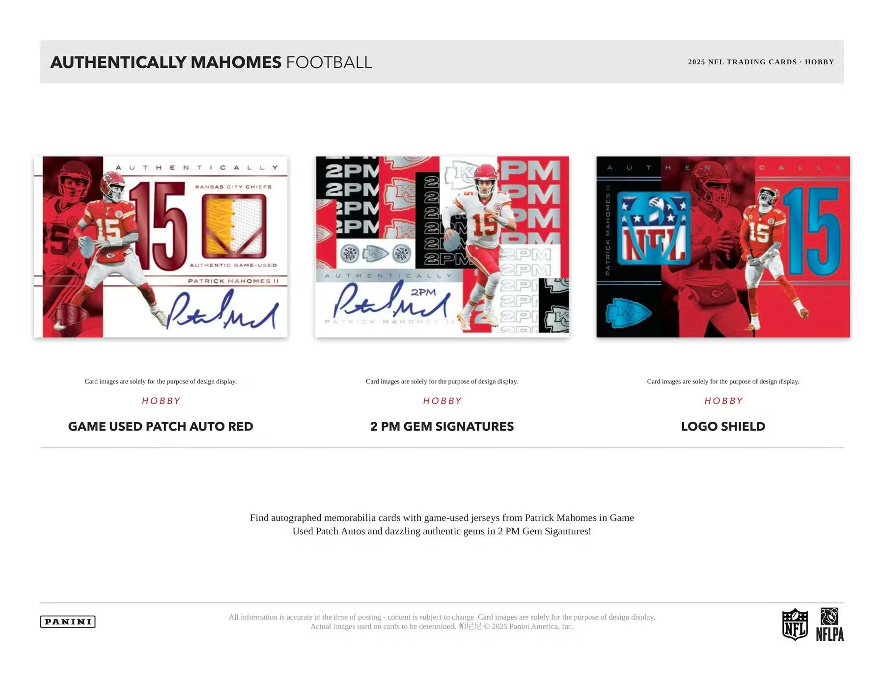 2025 Panini Authentically Mahomes Football Hobby Case Box | Columbia Sports Cards - Columbia Hobby - Sports Card Boxes - Toploaders - Card Savers