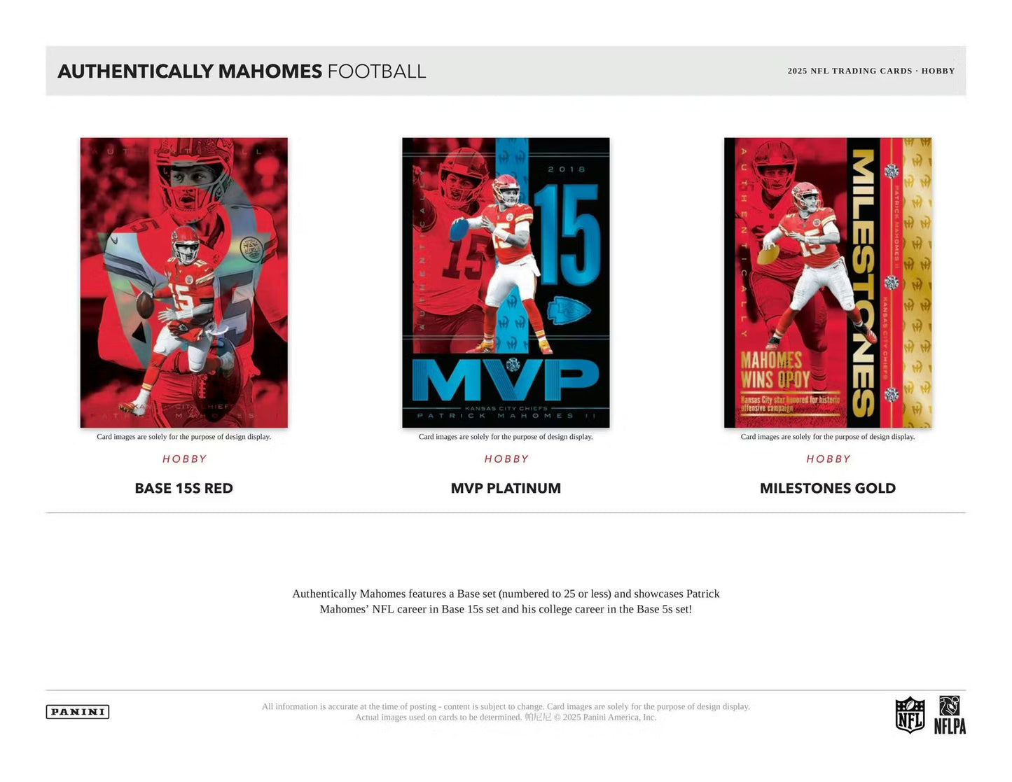 2025 Panini Authentically Mahomes Football Hobby Case Box | Columbia Sports Cards - Columbia Hobby - Sports Card Boxes - Toploaders - Card Savers