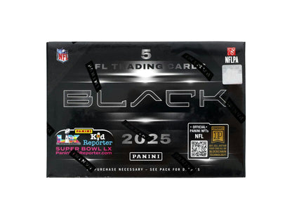 2025 Panini Black Football Hobby Box | Columbia Sports Cards - Columbia Hobby - Sports Card Boxes - Toploaders - Card Savers