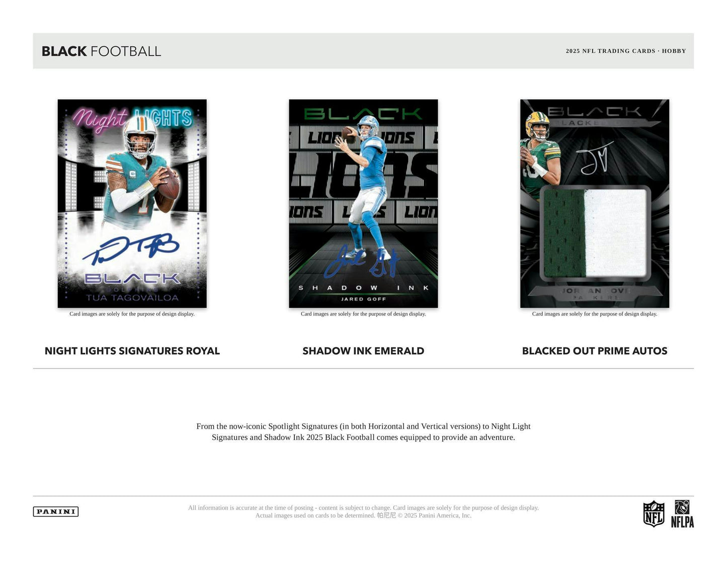 2025 Panini Black Football Hobby Box | Columbia Sports Cards - Columbia Hobby - Sports Card Boxes - Toploaders - Card Savers