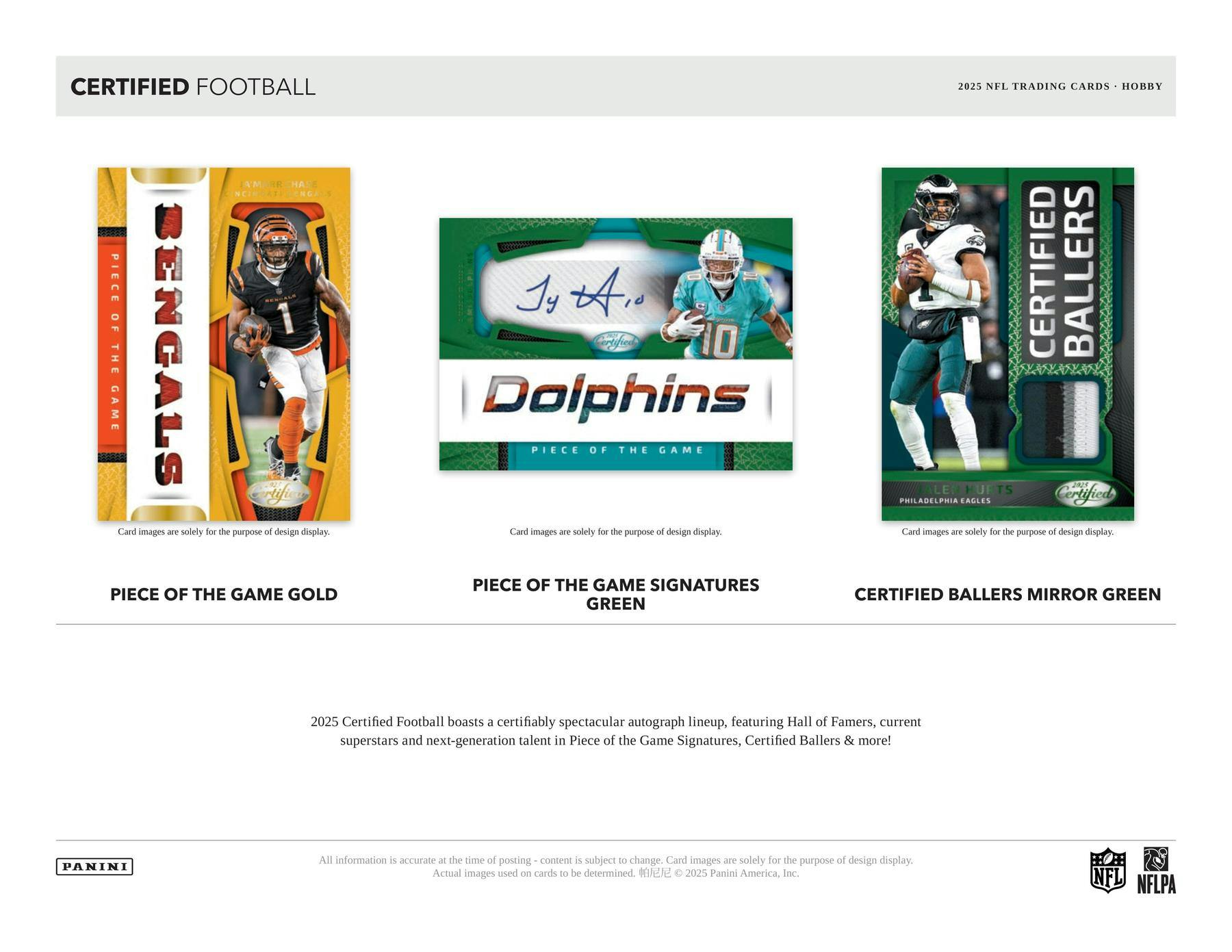 2025 Panini Certified Football Hobby Box | Columbia Sports Cards - Columbia Hobby - Sports Card Boxes - Toploaders - Card Savers